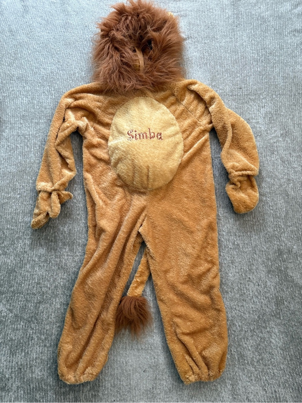 Disney Store Simba Lion King Plush Costume Kids Medium Halloween Dress Up
